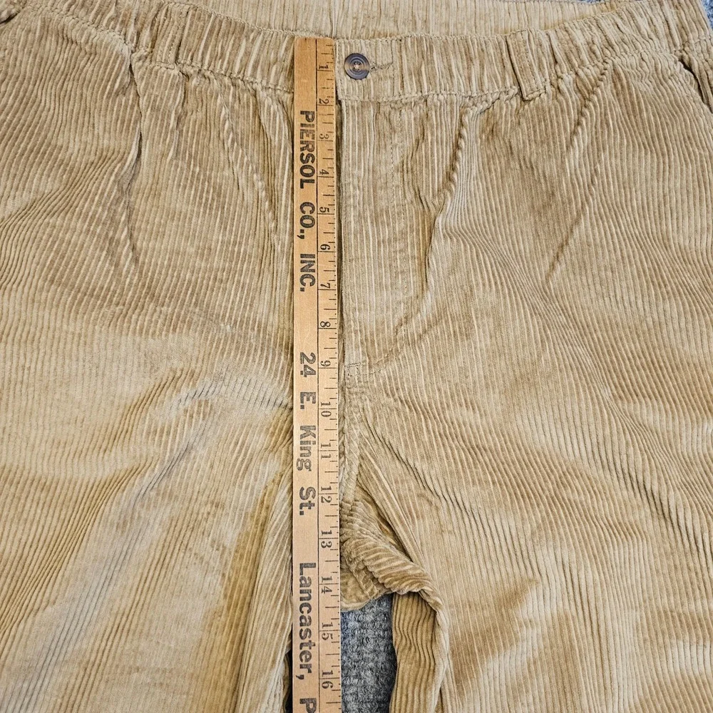 Orton Brothers Clothing Co‎ Baggy Corduroy Pants Beige Stretch Waist XL